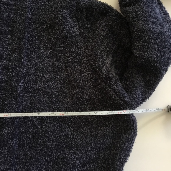 Barefoot Dreams CozyChic Cardigan Blue Open Front Size L - Picture 7 of 8